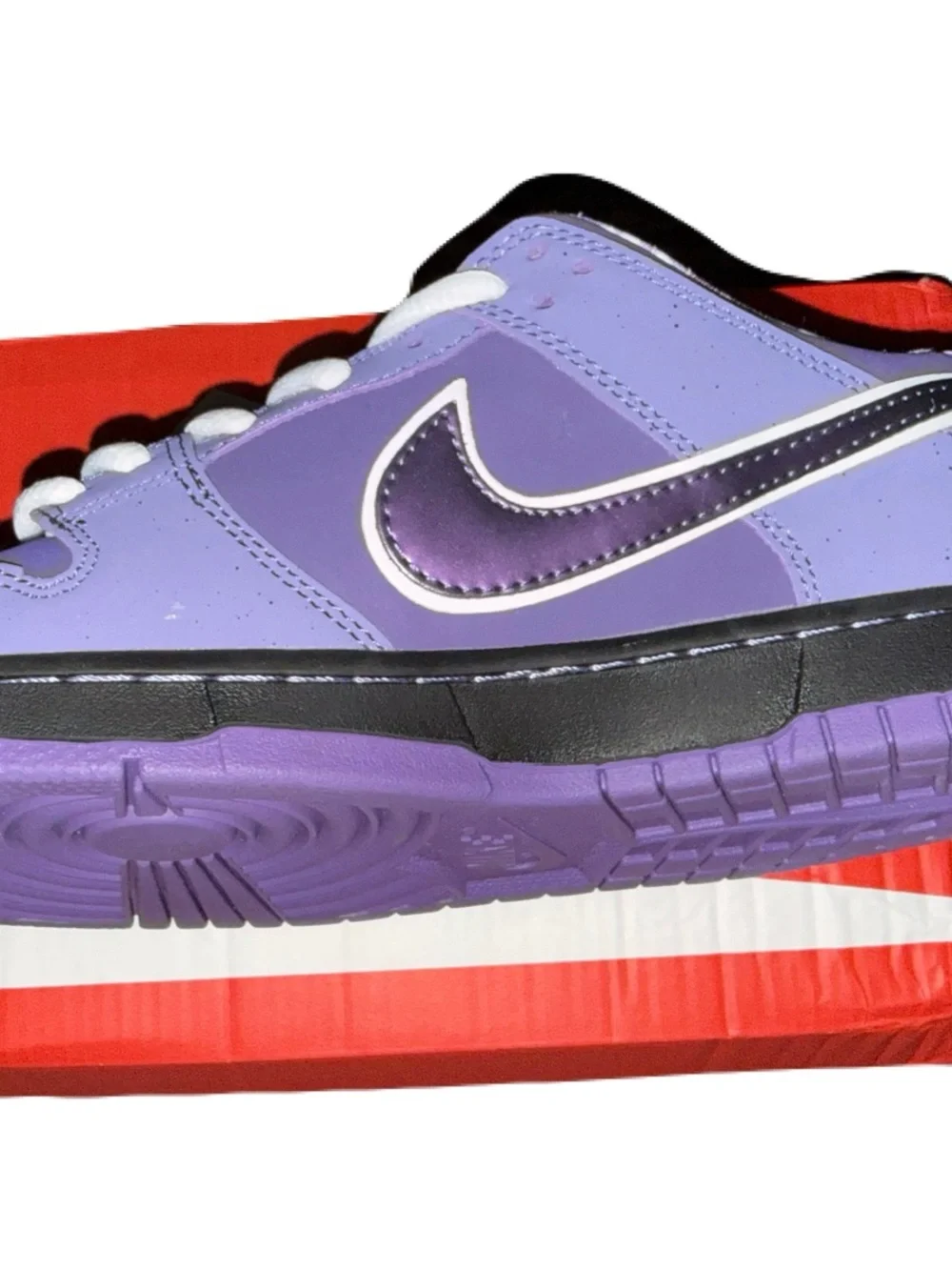 Nike Purple and Black Low-Top Sneakers
